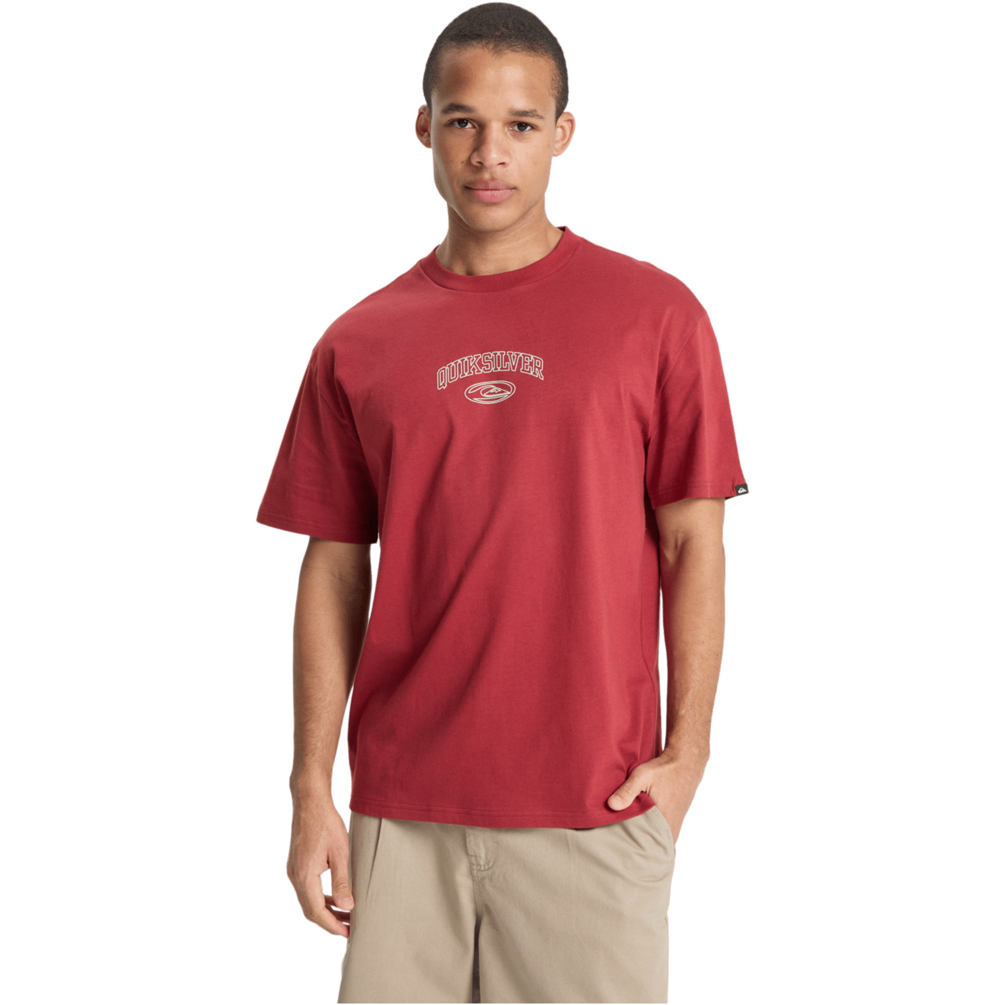 2026 Quiksilver Mens Legacy Tee EQYZT08294 - Burnt Russet